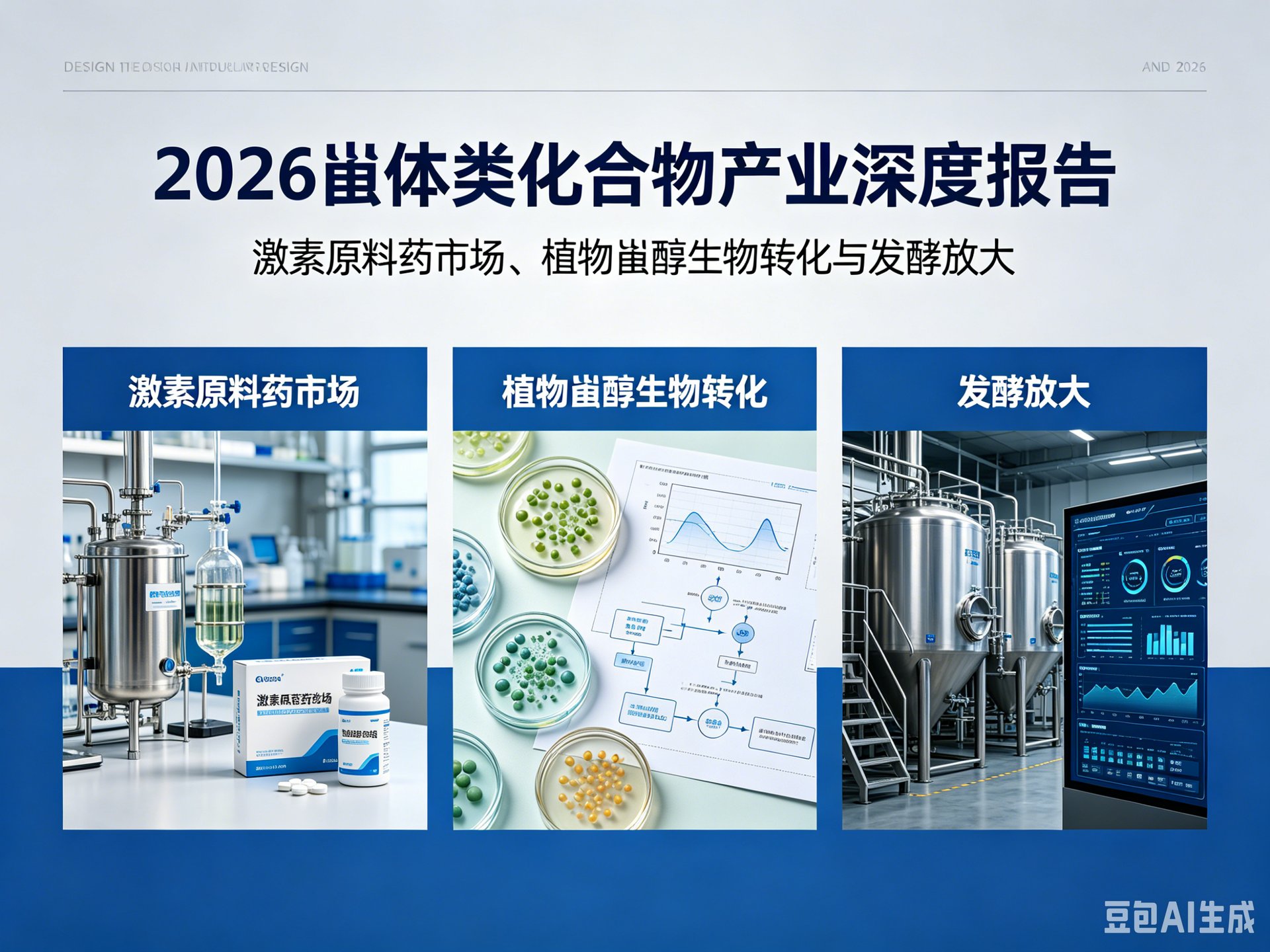 2026 甾体类化合物产业深度：激素原料药市场、植物甾醇生物转化与发酵放大